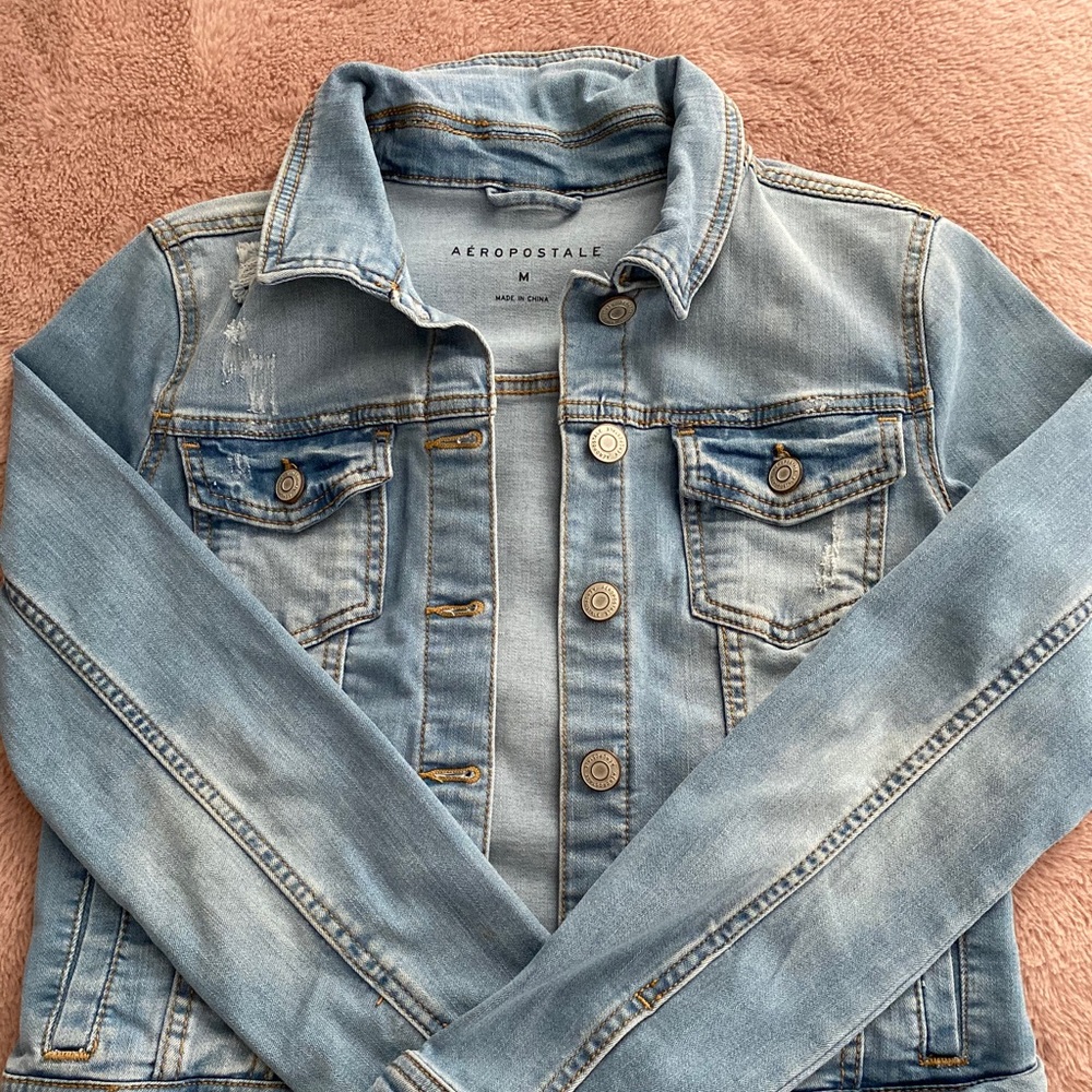 Aeropostale Light Wash Denim Jacket